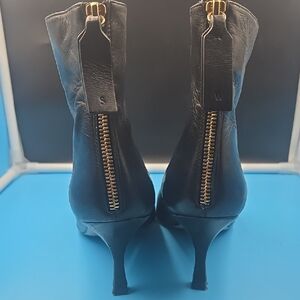 Stuart Weitzman Black Leather Heeled Boots